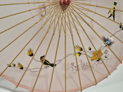 Hochwertiger True Vintage Japan Geisha Sonnenschirm aus den 70er Jahren